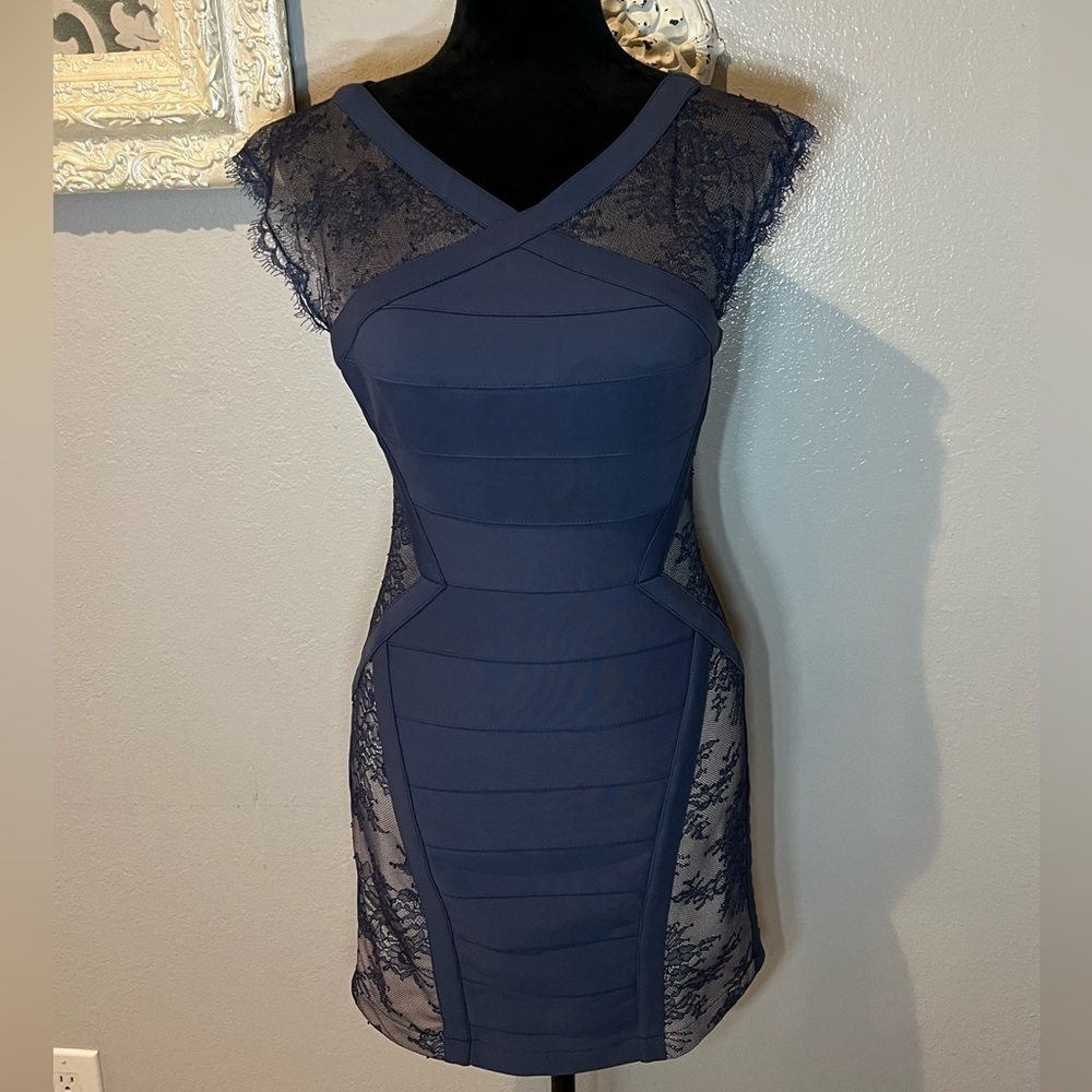 BCBG max azria lace bodycon dress